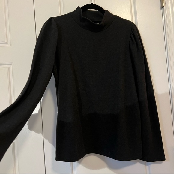 Madewell puff sleeve mockneck top - Picture 8 of 12